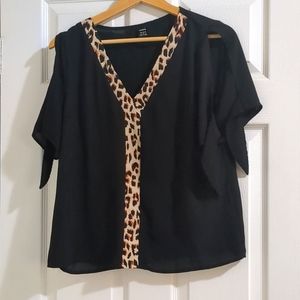 SheIn Leopard Blouse